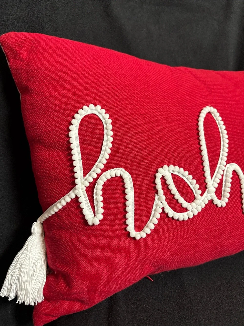 Christmas Ho Ho Ho holiday decor pillow